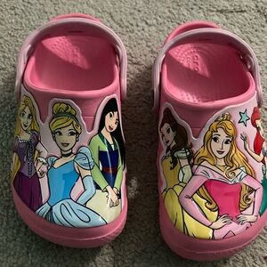 CROCS Pink Disney Princess. Like new size toddler 12